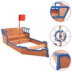 vidaXL Zandbak piratenschip 190x94,5x101 cm vurenhout, Verzenden