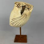 Ewa Budzowska - NO RESERVE- OWL- (decorated 24 carat gold)