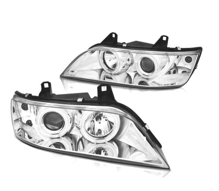 Phares Pour Bmw Z3 96-02 Angel Eyes Ccfl Fond Chromé, Autos : Pièces & Accessoires, Éclairage, Envoi