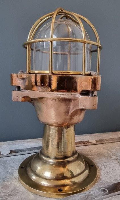 kokosha Cage light - Brons, Antiquités & Art, Antiquités | Éclairage