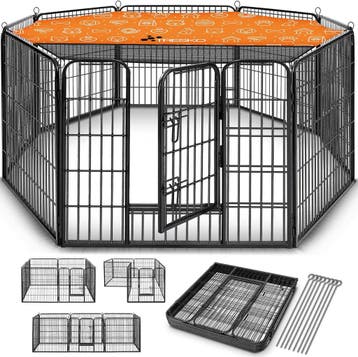 Puppyren - Hondenren- Dierenren - 80 cm hoog - Zwart - TRESK, Dieren en Toebehoren, Verzenden, Nieuw