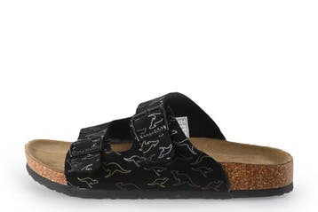 Kangaroos Slippers in maat 37 Zwart, Kleding | Dames, Schoenen, Slippers, Verzenden, Zwart, Zo goed als nieuw