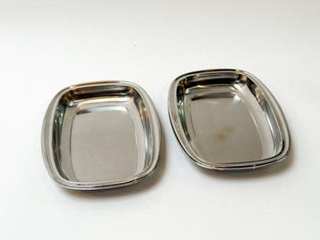 Alessi - Plateau - Métal - un couple