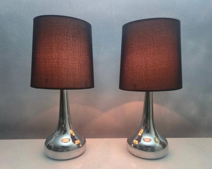 Lampe de table de chevet (2) - Set Touch Hotel Chique Lampes, Antiek en Kunst, Kunst | Designobjecten