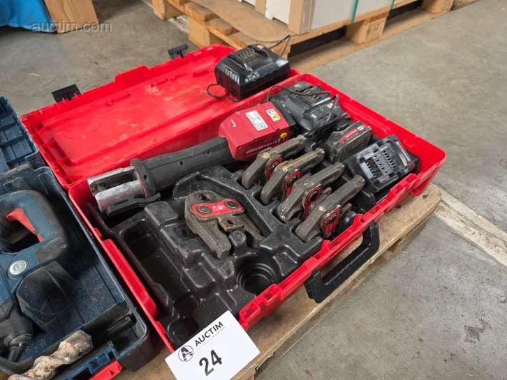 Elektro hydraulische persmachine op accu..., Bricolage & Construction, Outillage | Outillage à main, Enlèvement