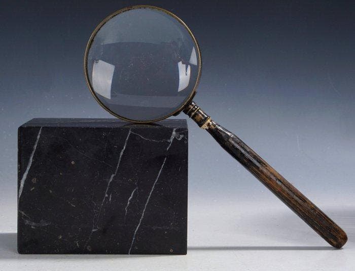 Loupe - Engeland, Victoriaanse Stijl Handloupe, Geëboniseerd, Antiek en Kunst, Curiosa en Brocante