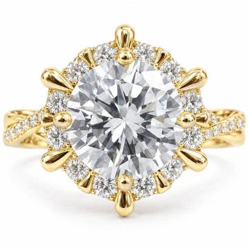 Zonder minimumprijs - Ring - 18 karaat Geel goud - 2.53ct., Nieuw