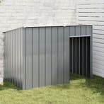vidaXL Hondenhok met dak 153x91x110 cm staal, Dieren en Toebehoren, Hondenhokken, Verzenden, Nieuw