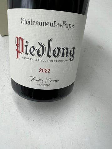 2022 Famille Brunier Piedlong - Châteauneuf-du-Pape - 1, Nieuw