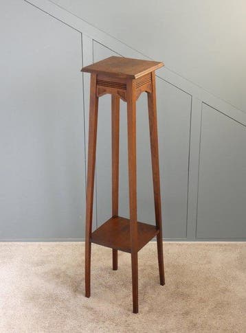Plantentafel - Hoge Bijzettafel (109 cm) - Eikenhout
