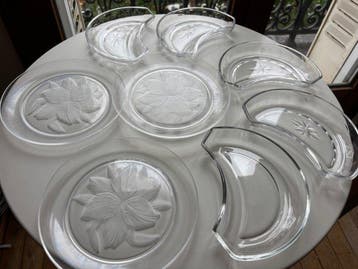 Val Saint Lambert - Service de table pour 6 (8) - Cristal