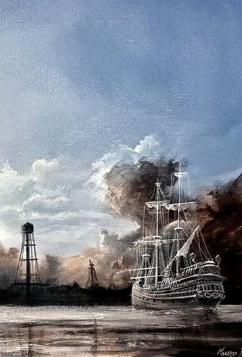 Mauro Pani (1957) - Artemis 2, Antiek en Kunst, Kunst | Schilderijen | Klassiek