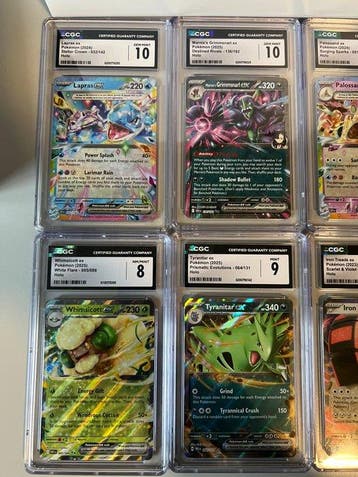 Pokémon - 6 Graded card - CGC, Hobby en Vrije tijd, Nieuw