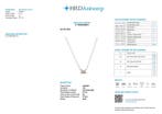 Halsketting - 14 karaat Geel goud - 0.16ct. tw. Diamant, Nieuw