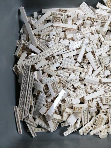 Lego - geen serie - 01. Partij van 1000 witte bouwstenen -, Nieuw