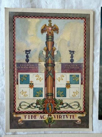 Italie - La Première et la Seconde Guerre mondiale - Carte