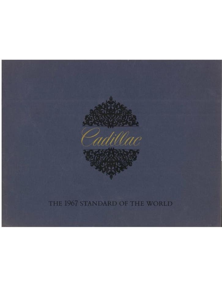 1967 CADDILAC RANGE BROCHURE ENGELS, Boeken, Auto's | Folders en Tijdschriften