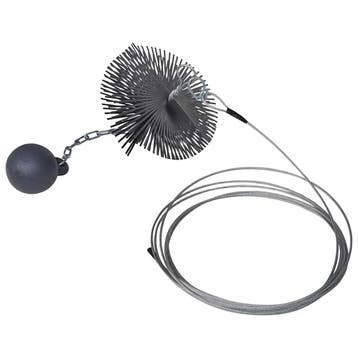 vidaXL Schoorsteenveegborstel rond Ø 15 cm, Verzenden, Nieuw
