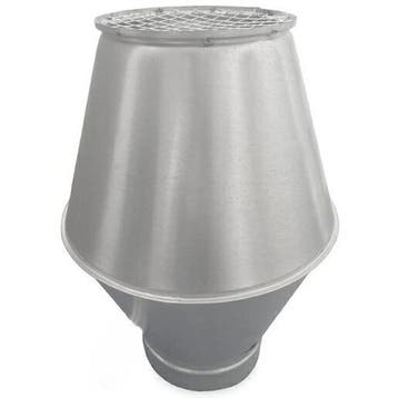 Deflectorkap Ø 160mm met aansluiting voor spiraalbuis galva, Verzenden, Nieuw