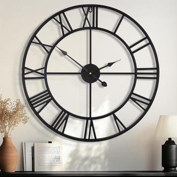 Wandklok 80cm vintage stijl | Retour deal | Knallerprijs, Huis en Inrichting, Woonaccessoires | Klokken, Verzenden, Zo goed als nieuw