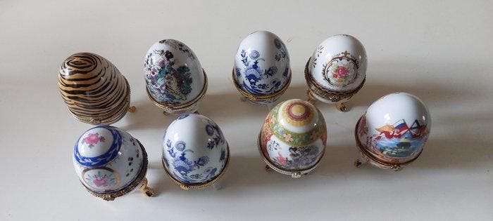 Figuur - Porceleinen eierdoosjes - Porselein, Antiek en Kunst, Antiek | Speelgoed