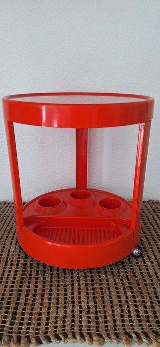 Serveerwagen - Plastic - Vintage Ruimtevaarttijdperk, Antiquités & Art, Art | Objets design