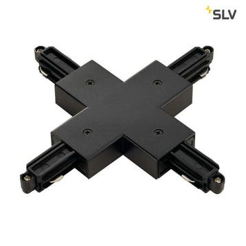 SLV 1-Fase-Rail Kruis-verbinder opbouw zwart, Verzenden, Nieuw, Metaal
