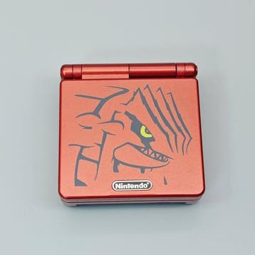 Nintendo - Gameboy Advance SP - Groudon Pokémon Themed