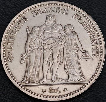 France. 5 Francs 1873-A Hercule (Sans prix de réserve)