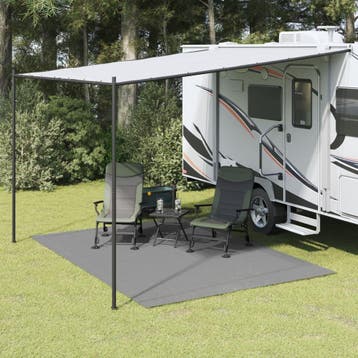vidaXL Tenttapijt 3,5x2,5 m antracietkleurig, Caravans en Kamperen, Verzenden, Nieuw