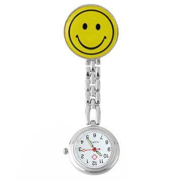Fako - Verpleegstershorloge - Smiley - Geel, Verzenden, Nieuw
