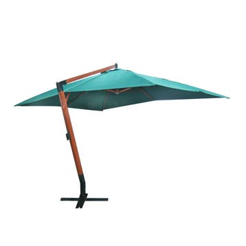 vidaXL Zweefparasol Melia 300x400 cm groen, Verzenden, Nieuw