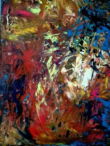 Sonja Brzak (XX) - Flame Colors, Antiek en Kunst