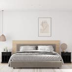 vidaXL Nachtkastjes 2 st 43x36x50 cm zwart, Verzenden