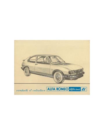 1980 ALFA ROMEO ALFASUD TI INSTRUCTIEBOEKJE FRANS, Ophalen of Verzenden