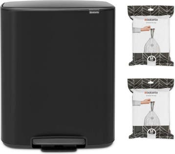 Brabantia Bo Prullenbak 60 liter - 1 vak - met 80, Verzenden, Zo goed als nieuw