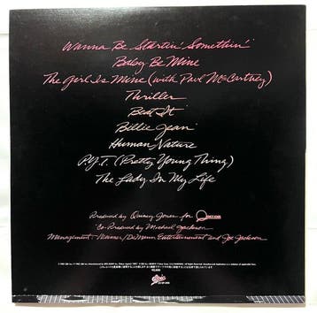 Michael Jackson - Thriller - Disque vinyle - Pressage