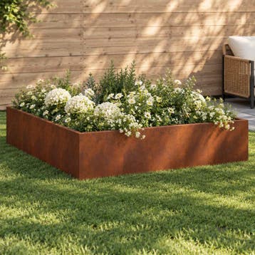 vidaXL Keermuur 8 st 300 x 100 x 30 cm weervast staal, Verzenden, Nieuw
