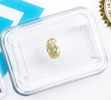 Zonder minimumprijs - 1 pcs Diamant (Natuurlijk gekleurd) -