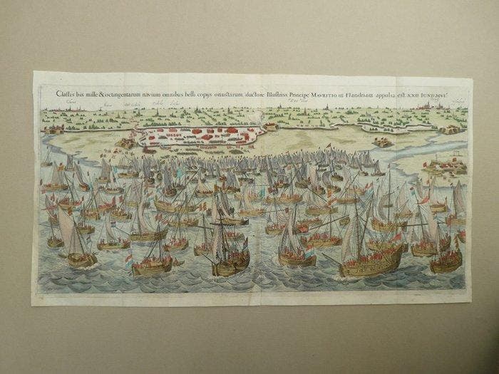 België - Kust, Gent, Brugge, Eeklo; Jan Janszoon Orlers -, Livres, Atlas & Cartes géographiques