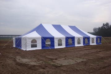 Ambisphere | Pole tent 9x15m WIT Feesttent-Partytent, Nieuw, Partytent