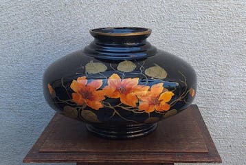 Verreries Doyen (Havré) - Vaas - Hyalietglas - Art-Deco, Antiquités & Art