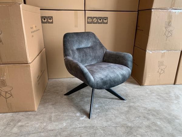 Veiling - Fauteuil Las 360 (2 stuks) Draaibaar - Velours - G, Huis en Inrichting, Fauteuils, Nieuw