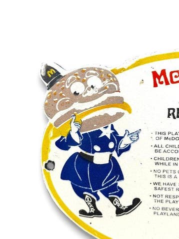 Mc Donald’s - Emaille plaat - Emaille