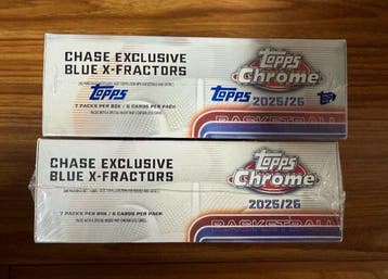 2025/26 Topps Chrome Cooper Flagg - 2 Sealed box - Good (GD), Collections