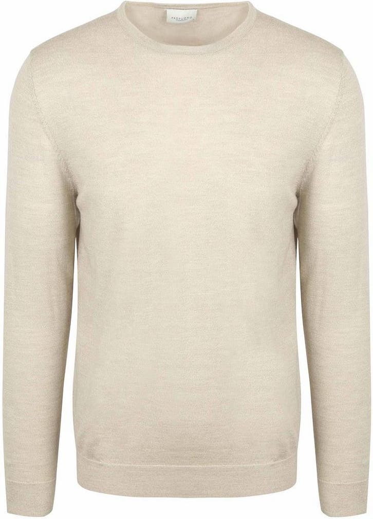 Profuomo Pullover Merinowol Beige maat Maat 52/54 (L) Heren, Kleding | Heren, Truien en Vesten, Beige, Nieuw, Maat 52/54 (L), Verzenden