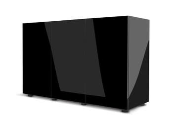 Glossy 120cm aquarium meubel zwart (Meubelen), Ophalen of Verzenden, Nieuw, Leeg aquarium