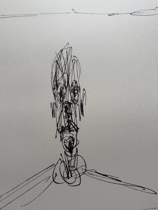 Alberto Giacometti (1901-1966) - Le buste à la fenêtre, Antiek en Kunst, Antiek | Overige Antiek