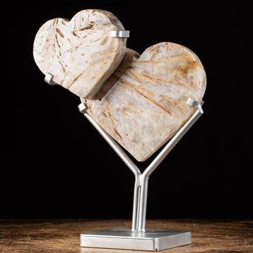 Kunst in Roze Amethist - De Uitdrukking van Liefde - Hoogte: