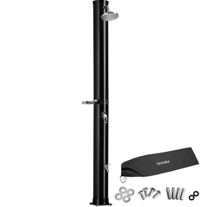 tectake Zonnedouche Orinoco 40 l - zwart, met beschermhoes/m, Doe-het-zelf en Bouw, Sanitair, Verzenden